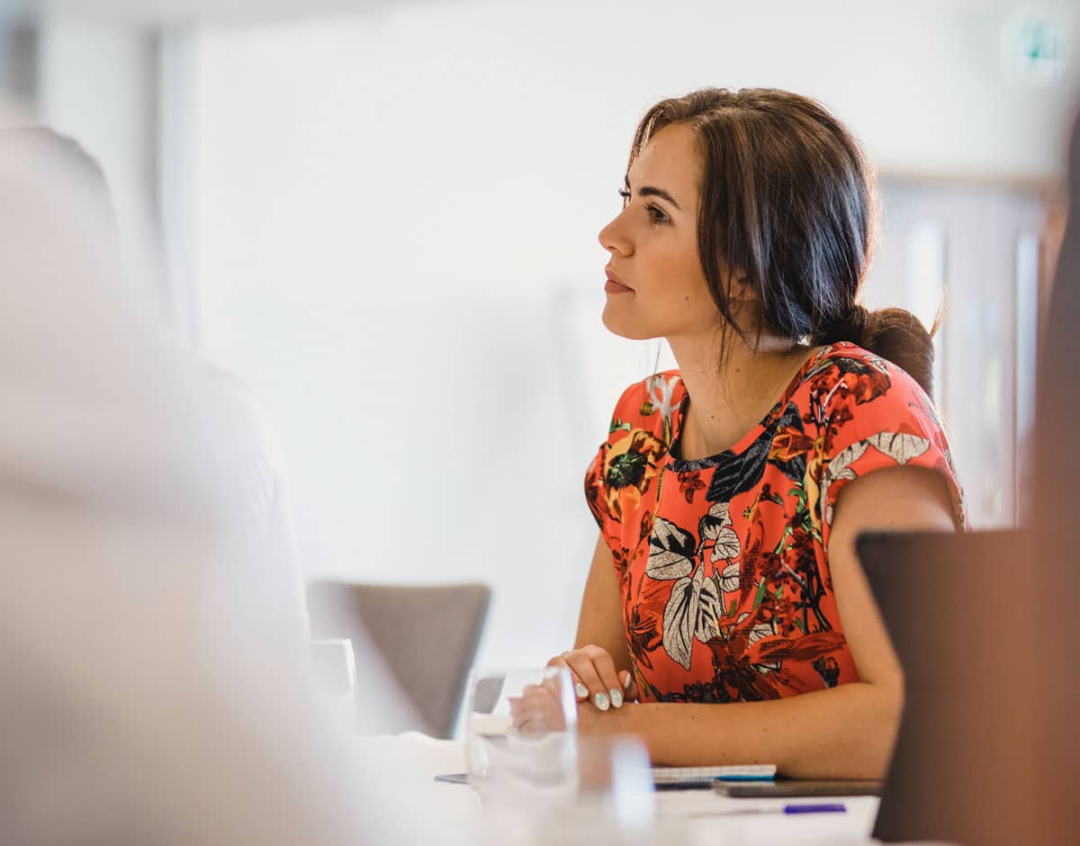 woman in meeting